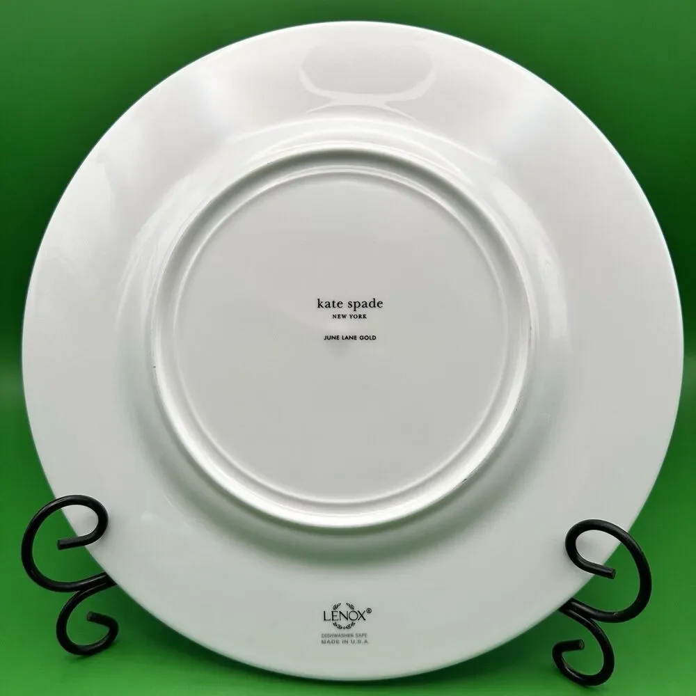 Lenox Kate Spade June Lane  Collection Accent Plate Platinum  Replacement 9”